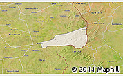 Shaded Relief 3D Map of Mafoune, satellite outside