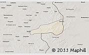 Shaded Relief 3D Map of Mafoune, semi-desaturated