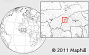 Blank Location Map of Mafoune