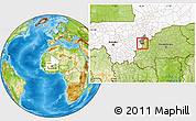 Physical Location Map of Mafoune, highlighted country, highlighted parent region