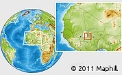 Physical Location Map of Mafoune, highlighted parent region, highlighted grandparent region, within the entire country