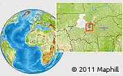 Physical Location Map of Mafoune, highlighted parent region, highlighted grandparent region