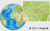 Physical Location Map of Mafoune
