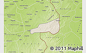 Shaded Relief Map of Mafoune, physical outside