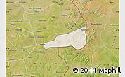 Shaded Relief Map of Mafoune, satellite outside