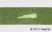 Physical Panoramic Map of Mafoune, darken
