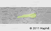 Physical Panoramic Map of Mafoune, desaturated