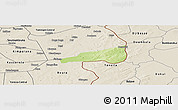 Physical Panoramic Map of Mafoune, shaded relief outside