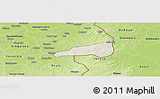Shaded Relief Panoramic Map of Mafoune, physical outside
