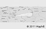 Silver Style Panoramic Map of Mafoune