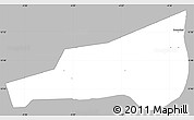 Gray Simple Map of Mafoune, single color outside