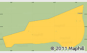 Savanna Style Simple Map of Mafoune, single color outside