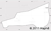 Silver Style Simple Map of Mafoune, cropped outside