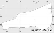 Silver Style Simple Map of Mafoune