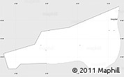 Silver Style Simple Map of Mafoune, single color outside