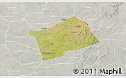 Satellite 3D Map of Mandiakuy, lighten, semi-desaturated