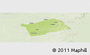 Physical Panoramic Map of Mandiakuy, lighten