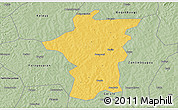 Savanna Style 3D Map of Bougouni-Central