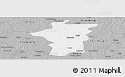 Gray Panoramic Map of Bougouni-Central