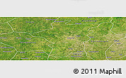 Satellite Panoramic Map of Bougouni-Central