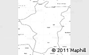 Blank Simple Map of Bougouni-Central