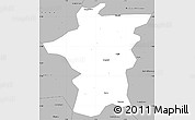 Gray Simple Map of Bougouni-Central