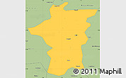 Savanna Style Simple Map of Bougouni-Central
