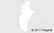 Silver Style Simple Map of Zantiebougou