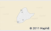 Classic Style 3D Map of Kebila, single color outside