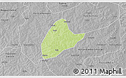 Physical 3D Map of Kebila, desaturated