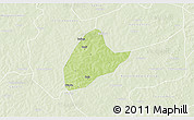 Physical 3D Map of Kebila, lighten