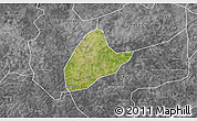 Satellite 3D Map of Kebila, desaturated