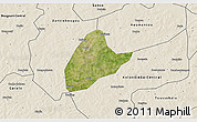 Satellite 3D Map of Kebila, shaded relief outside
