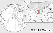 Blank Location Map of Kebila, highlighted country, highlighted parent region