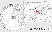 Blank Location Map of Kebila, highlighted parent region, highlighted grandparent region