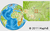 Physical Location Map of Kebila
