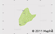Physical Map of Kebila, cropped outside