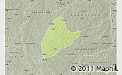 Physical Map of Kebila, semi-desaturated