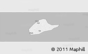 Gray Panoramic Map of Kebila, single color outside