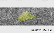 Satellite Panoramic Map of Kebila, desaturated