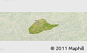 Satellite Panoramic Map of Kebila, lighten