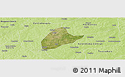 Satellite Panoramic Map of Kebila, physical outside