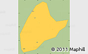 Savanna Style Simple Map of Kebila, single color outside