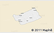 Classic Style 3D Map of MPessoba, single color outside