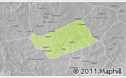 Physical 3D Map of MPessoba, desaturated