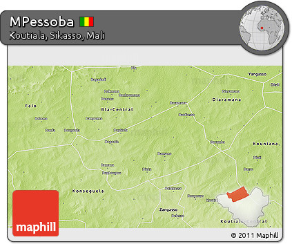 Physical 3D Map of MPessoba