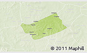 Physical 3D Map of MPessoba, lighten