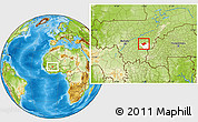 Physical Location Map of MPessoba, highlighted parent region