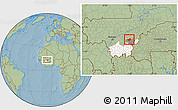 Savanna Style Location Map of MPessoba, highlighted parent region, highlighted grandparent region, hill shading