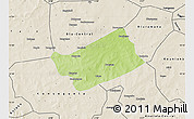 Physical Map of MPessoba, shaded relief outside